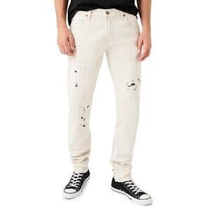 7 For All Mankind Jeans Men's Size 33 Odyssey The Stacked Skinny Denim White NWT
